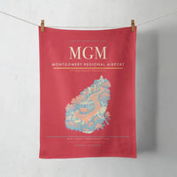 Thumbnail for Montgomery Regional Airport (MGM) design on red towel