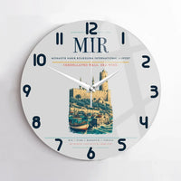 Thumbnail for Monastir Habib Bourguiba International Airport (MIR) design on light gray no frame wall clock