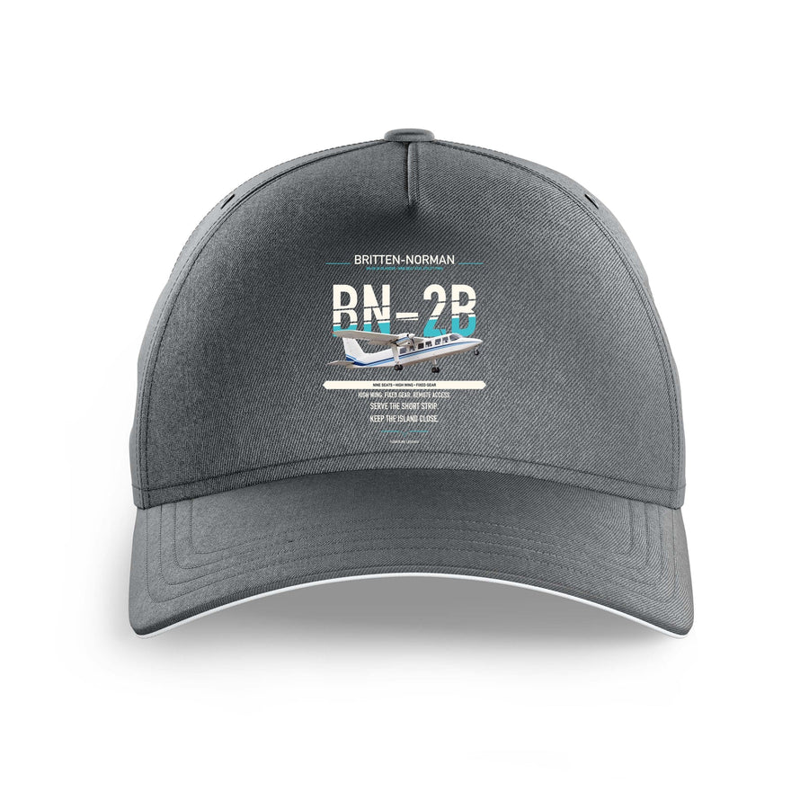 Britten-Norman BN-2B-26 Islander design on gray printed hat