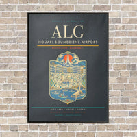 Thumbnail for Houari Boumediene Airport ALG - Canvas Framed - Gray