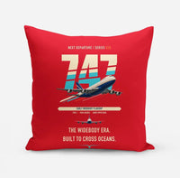 Thumbnail for Boeing 747-200B design on red pillow