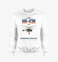 Thumbnail for Kaman HH-43B Huskie design on white sweatshirt