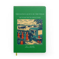 Thumbnail for VINTAGE G4522 - The Ration Queue By The Field - Designed Notebooks design on green