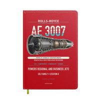 Thumbnail for AE 3007 design on red notebook