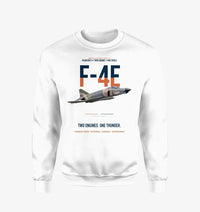 Thumbnail for F-4E Phantom II Two Engines One Thunder design on white sweatshirt