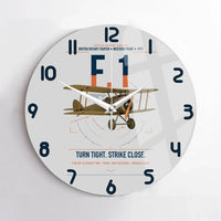 Thumbnail for Sopwith Camel F.1 design on light gray no frame wall clock