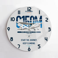 Thumbnail for Cessna 150M design on light gray no frame wall clock