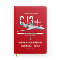 Thumbnail for Cessna Citation CJ3+ design on red notebook