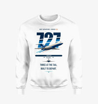 Thumbnail for Boeing 727-200 design on white sweatshirt