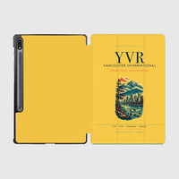 Thumbnail for Vancouver International Airport (YVR) design on yellow samsung tablet tablet case