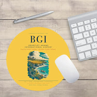 Thumbnail for Grantley Adams International Airport (BGI) design on yellow round mouse pad
