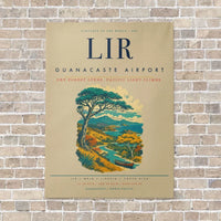Thumbnail for Guanacaste Airport LIR vertical canvas print - no frame - beige background