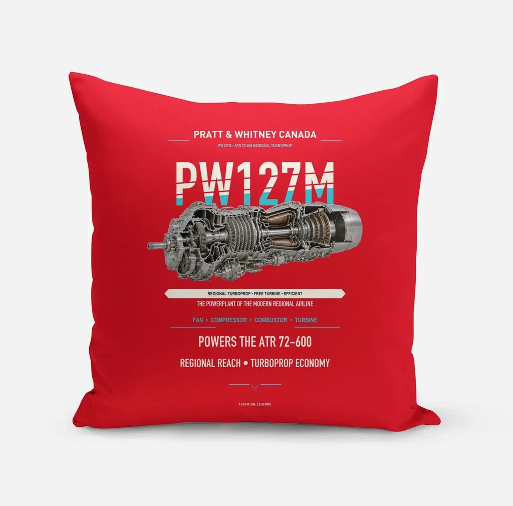 PW127M design on red pillow