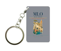 Thumbnail for Milos Airport (MLO) design on gray key chain