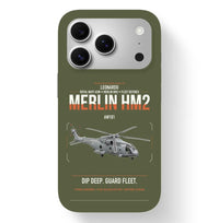 Thumbnail for Leonardo AW101 Merlin HM2 design on green army magsafe iphone case, for iPhone 17 Pro