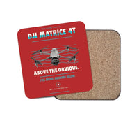 Thumbnail for DJI Matrice 4T design on red 1 piece coaster