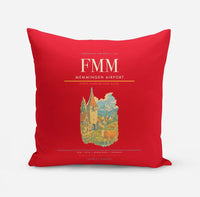 Thumbnail for Memmingen Airport (FMM) design on red pillow