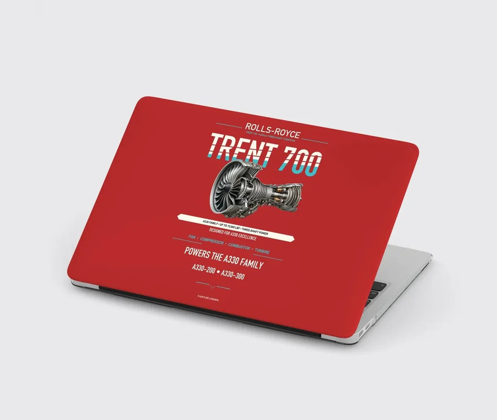 TRENT 700 design on red MacBook case