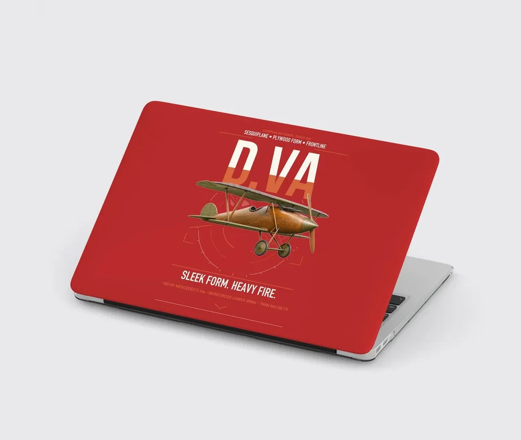 Albatros D.Va design on red MacBook case