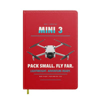 Thumbnail for DJI Mini 3 design on red notebook