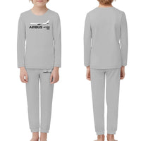 Thumbnail for The Airbus A330neo children pajamas - Light Gray