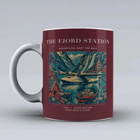 Thumbnail for VINTAGE G4062 - The Fjord Station - Ceramic Mug design on darkred