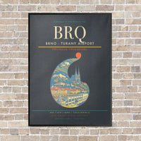 Thumbnail for Brno - Turany Airport BRQ - Canvas Framed - Gray