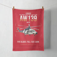 Thumbnail for Leonardo AW139 design on red towel
