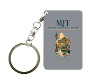 Thumbnail for Mytilene International Airport (MJT) design on gray key chain