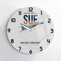 Thumbnail for Dassault Super Étendard design on light gray no frame wall clock