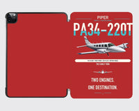 Thumbnail for Piper PA-34-220T Seneca V design on red ipad tablet case