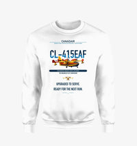 Thumbnail for Canadair CL-415EAF design on white sweatshirt