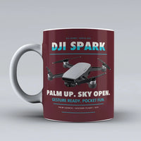 Thumbnail for Spark Mug design on dark red dji
