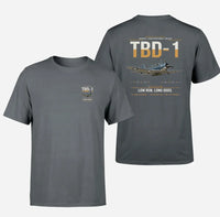 Thumbnail for TBD-1 Devastator design on gray double-side t-shirt, double-side print