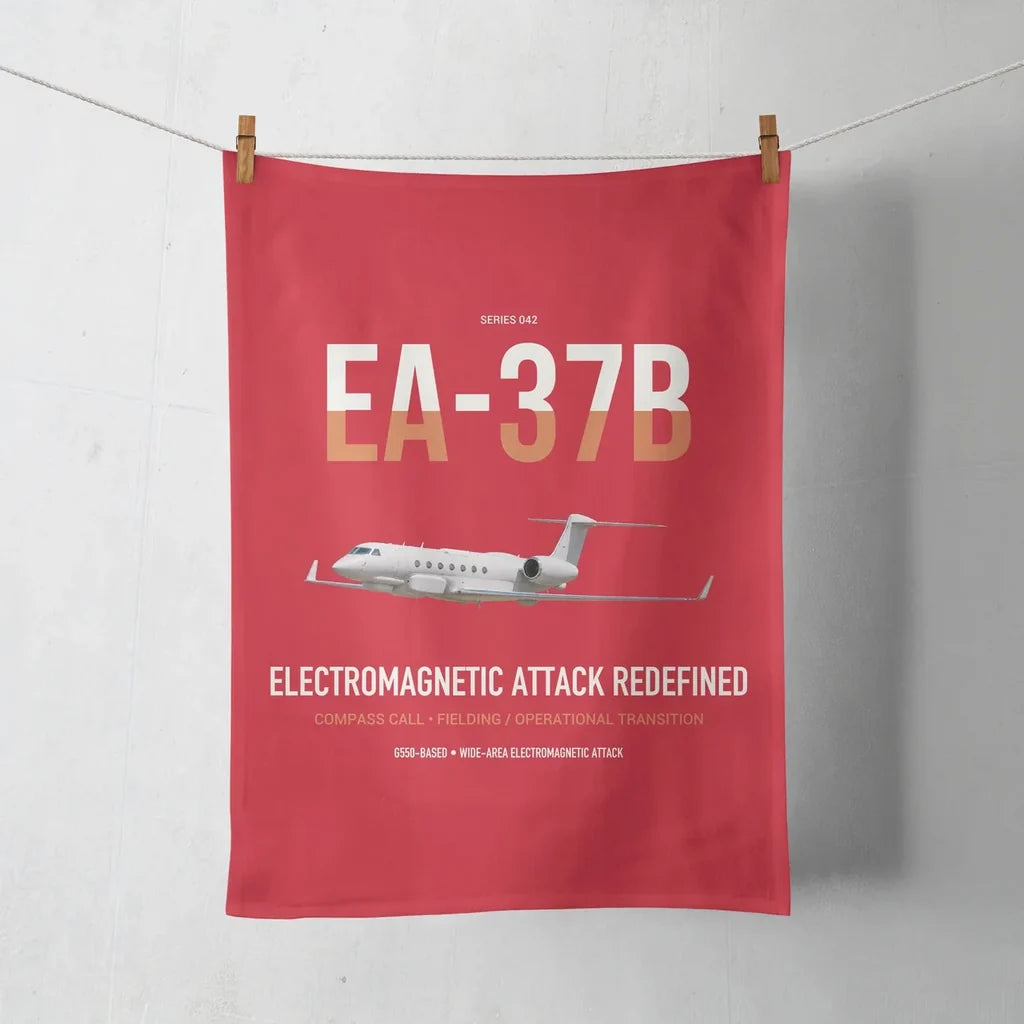EA-37B Compass Call design on red towel