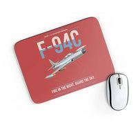 Thumbnail for F-94C Starfire design on red rectangle mouse pad