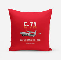 Thumbnail for E-7A Wedgetail design on red pillow