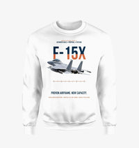 Thumbnail for F-15X Advanced Eagle Proposal Proven Airframe New Capacity design on white sweatshirt