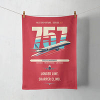 Thumbnail for Boeing 757-300 design on red towel