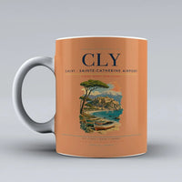 Thumbnail for Calvi (CLY) airport code design on orange ceramic mug