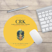 Thumbnail for Clark International Airport (CRK) design on yellow round mouse pad