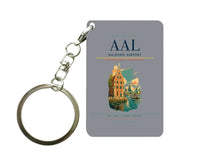 Thumbnail for Aalborg Airport (AAL) design on gray key chain