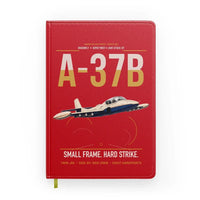 Thumbnail for A-37B Dragonfly design on red notebook
