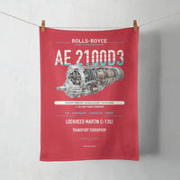 Thumbnail for AE 2100D3 design on red towel