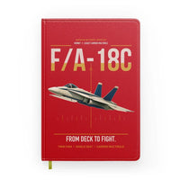 Thumbnail for F-A-18C Hornet design on red notebook