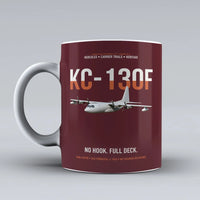 Thumbnail for KC-130F BuNo 149798 design on dark red ceramic mug, double-side print