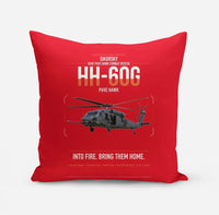 Thumbnail for Sikorsky HH-60G Pave Hawk design on red pillow