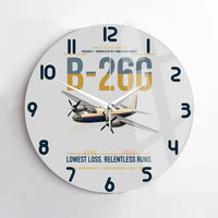 Thumbnail for B-26G Marauder design on light gray no frame wall clock