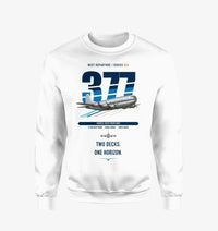 Thumbnail for Boeing 377 Stratocruiser design on white sweatshirt