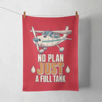 Thumbnail for No Plan Just A Full Tank design on red towel